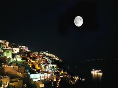 爱琴海海岛夜景